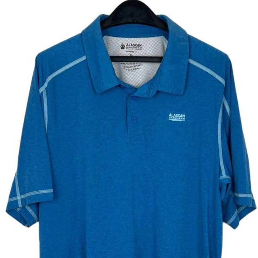 Alaskan‎ Hardgear Duluth Trading Co Mens Blue Performance Polo Shirt XL Standard